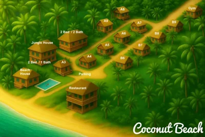 两卧室平房 — Coconut Beach Bungalows